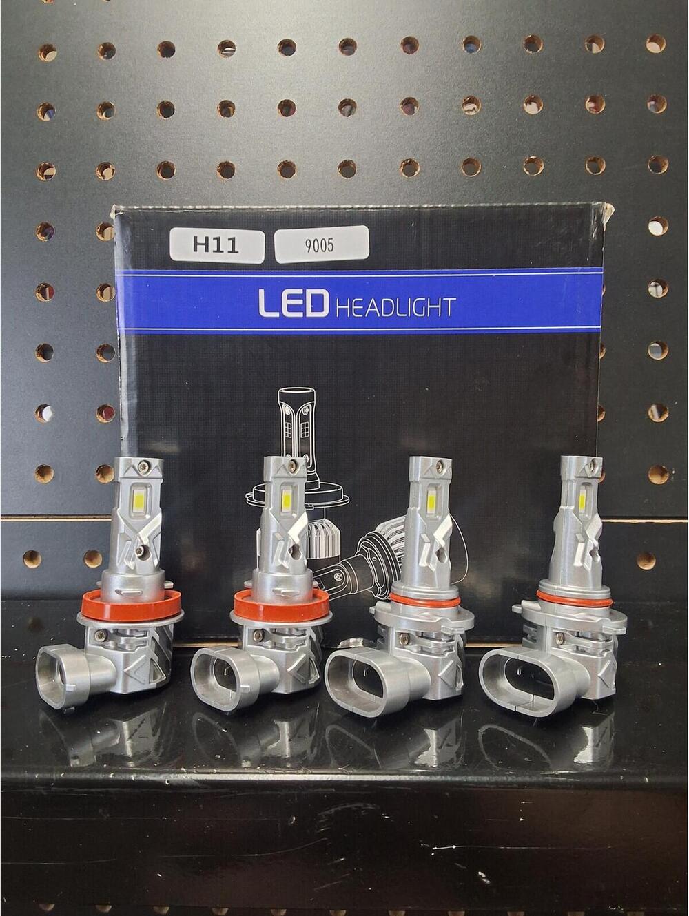 High-Performance H11 9005 LED Headlight Bulbs - Bright & Dur